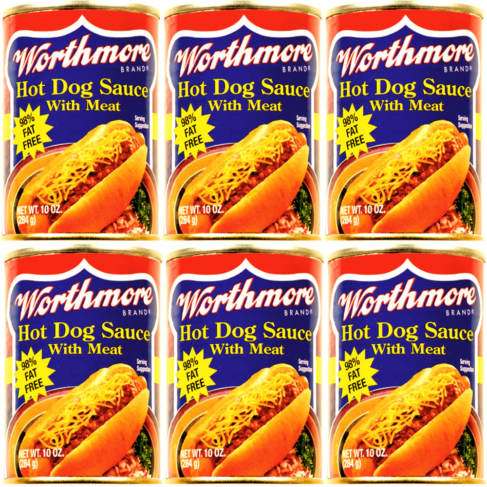 Worthmore Hot Dog Sauce with Meat 10oz Can 6pk