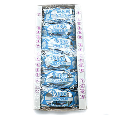 Papas Milk Chocolate Covered Opera Creme Eggs 6ct Box