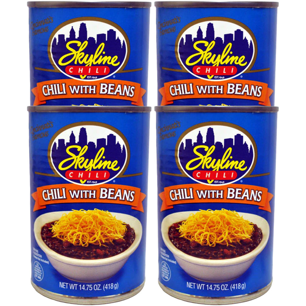 Skyline Chili with Beans 14.75oz Can 4pk