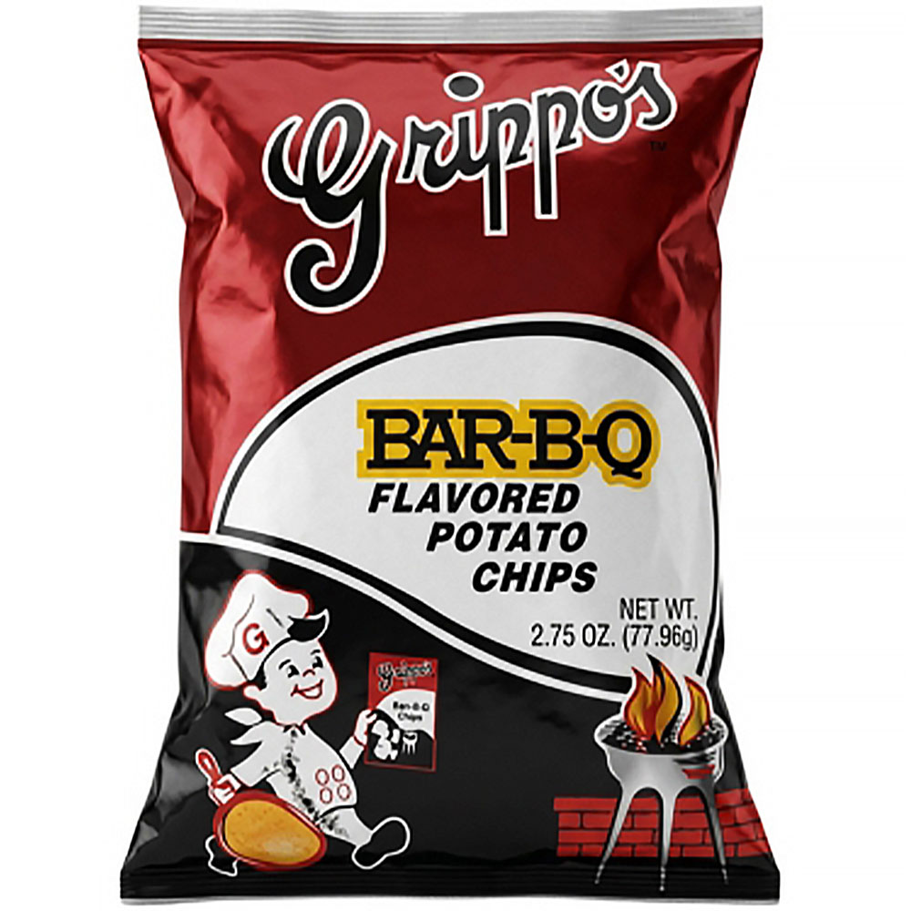 Grippo's BBQ Potato Chips 2.75oz Bags 24ct