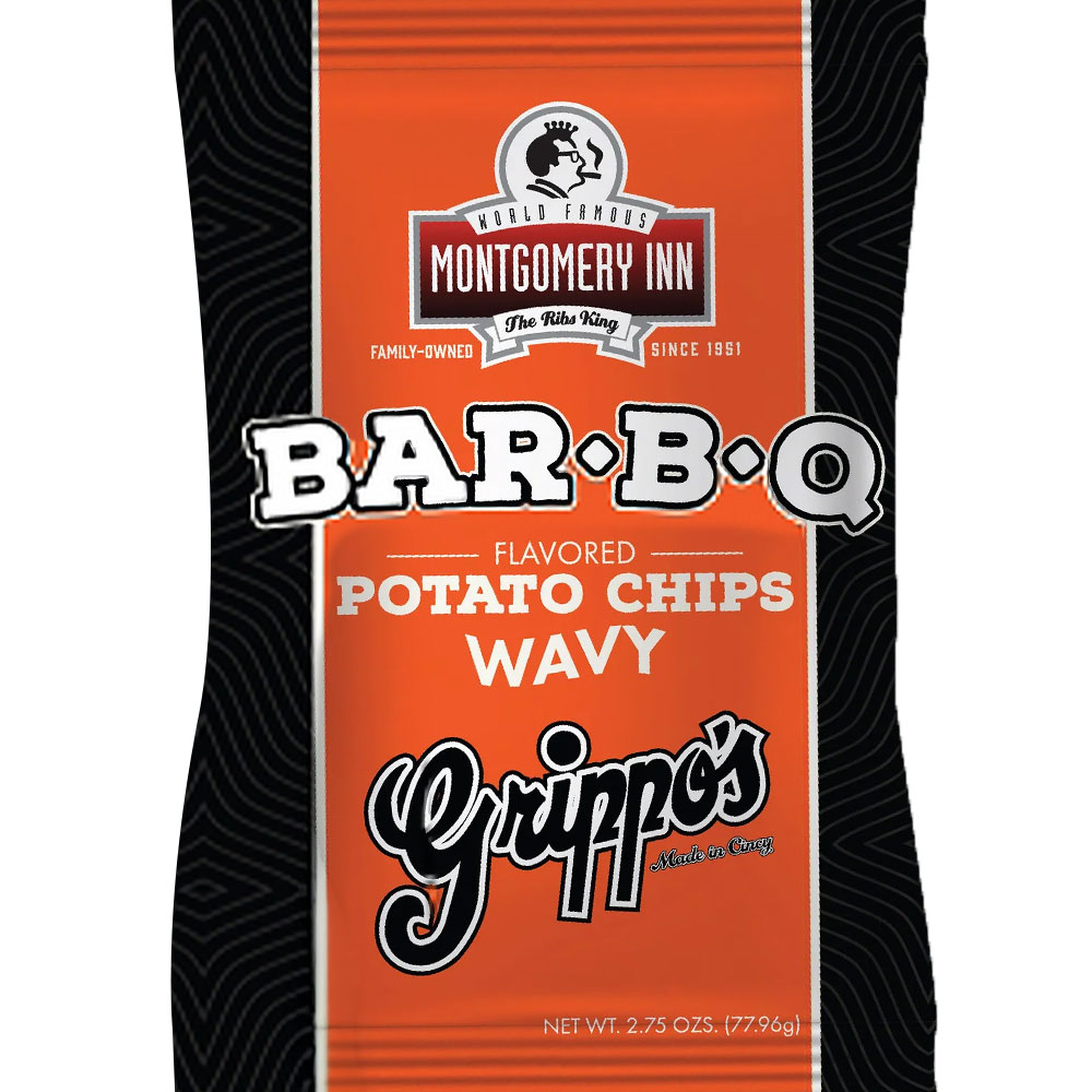 Grippo's Montgomery Inn Wavy BBQ Potato Chips 2.75oz Bag