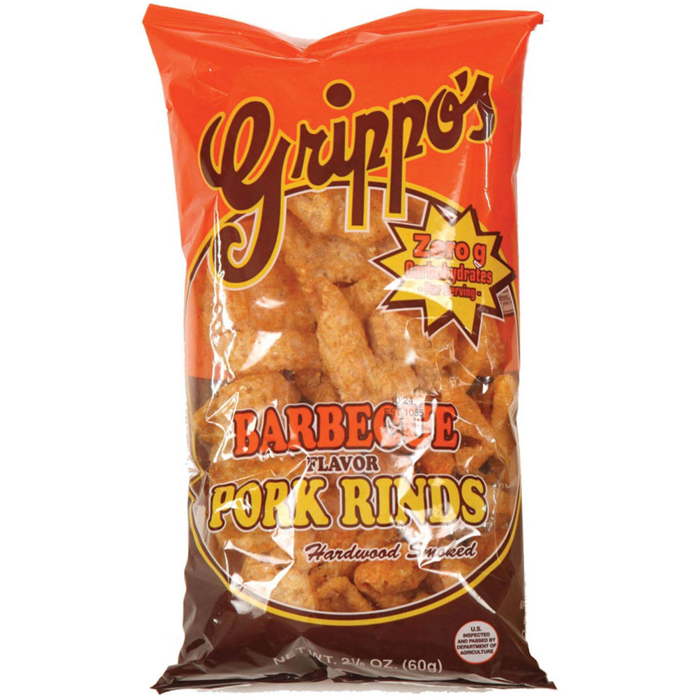 Grippo's BBQ Pork Rinds 2oz Bags 24ct