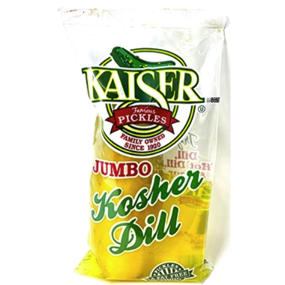 Kaiser Jumbo Kosher Dill Pickle Pouches 12ct Box
