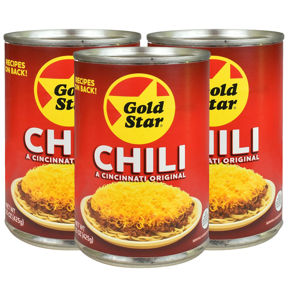 Gold Star Chili 15oz Can 3pk