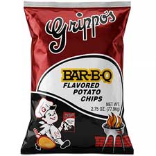 Grippo's BBQ Potato Chips 2.75oz Bags 24ct