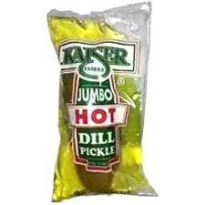 Kaiser Jumbo Hot Dill Pickle Pouches 12ct Box